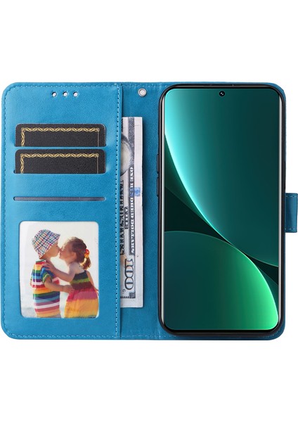 Xiaomi 12 Pro 5g/12 Pro (Boyutluk) 5G/12S Pro 5g Çizgiye Dönüş Anti-Çizelge Pu Deri Deri Stand Telefon Kılıf Cüzdan Koruyucu Telefon Kapak Mavisi (Yurt Dışından) fiyatları