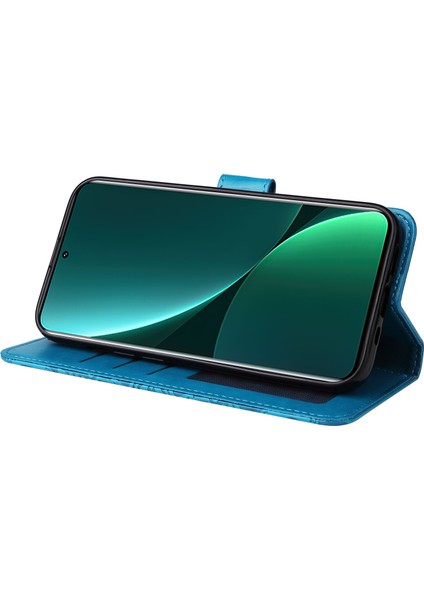 Xiaomi 12 Pro 5g/12 Pro (Boyutluk) 5G/12S Pro 5g Çizgiye Dönüş Anti-Çizelge Pu Deri Deri Stand Telefon Kılıf Cüzdan Koruyucu Telefon Kapak Mavisi (Yurt Dışından) fırsatları