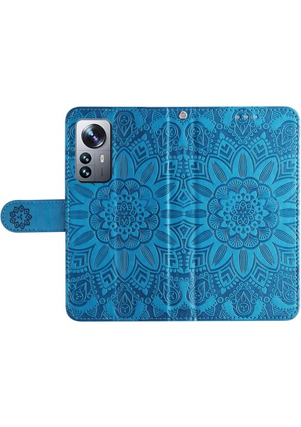 Xiaomi 12 Pro 5g/12 Pro (Boyutluk) 5G/12S Pro 5g Çizgiye Dönüş Anti-Çizelge Pu Deri Deri Stand Telefon Kılıf Cüzdan Koruyucu Telefon Kapak Mavisi (Yurt Dışından) indirimleri