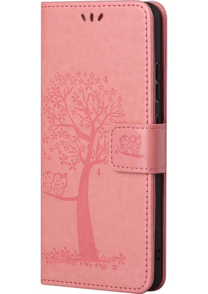 Xiaomi Için Redmi Note 11 4g (Qualcomm)/redmi Note 11S 4g Cüzdan Telefon Kılıfı Baykuş Ağacı Deseni Basılı Pu Deri Stand Flip Koruyucu Kapak Strap-Pink ile (Yurt Dışından) fırsatları