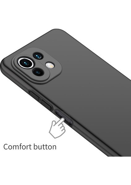 Xiaomi 11 Lite 5g Ne/mı 11 Lite 4g/5g Düz Renkli Çizgiye Karşı Önleme Sert Pc Cep Telefonu Kasa-Siyah (Yurt Dışından) fırsatları