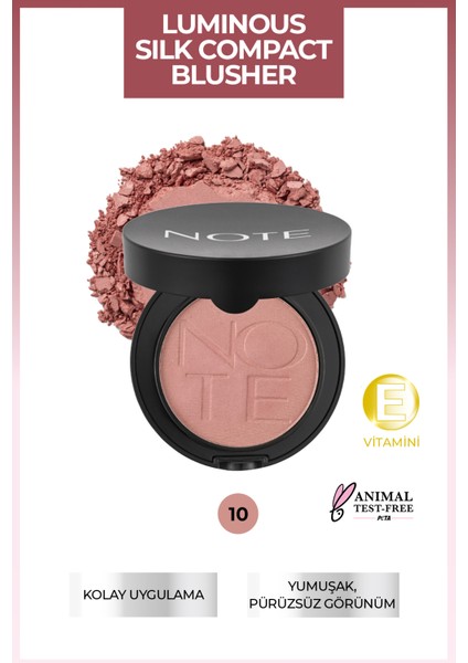 Luminous Silk Compact Allık 10 Pink Paradise