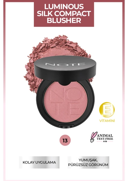 Luminous Silk Compact Allık 13 Deep Pink