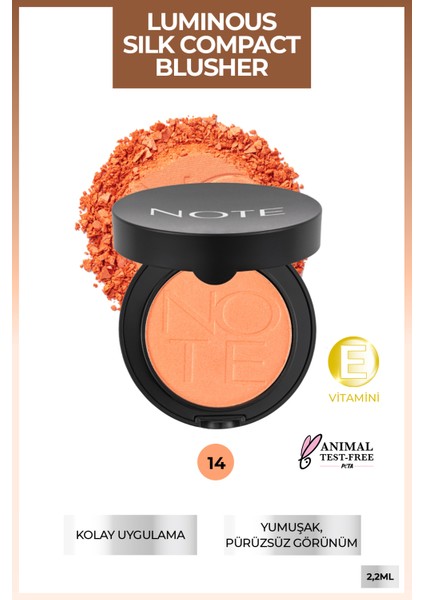 Luminous Silk Compact Allık 14 Dreamy Coral