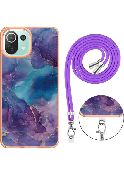 Xiaomi Mi Için Telefon Kılıfı 11 Lite 4g/5g/11 Lite 5g Ne, Mermer Desen Imd 2.0mm Tpu Kadarlı Ile Kapaklı (Yurt Dışından) fırsatları