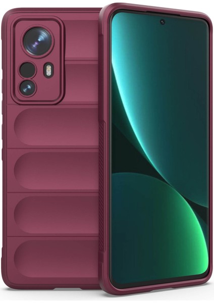 Xiaomi 12 Pro 5G/12S Pro 5g/12 Pro (Boyut) Için Şok Geçirmez Kasa 5g Fall Anti-Fall Rest Sırt Kabuğu Yumuşak Tpu Telefon Protector-Wın-Wıne Kırmızı (Yurt Dışından)