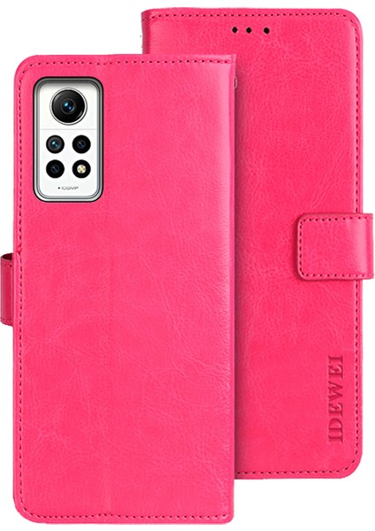 Xiaomi Redmi Için Note 12 Pro 4g/note 11 Pro 5g (Qualcomm)/11 Pro 4g (Mediatek) Deri Kılıf Stand Cüzdan Telefon Kapak Çizgisi (Yurt Dışından)