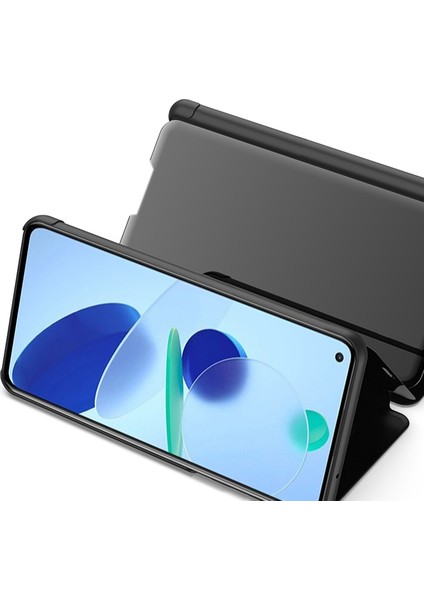 Kaplamalı Ayna Yüzey Foli Flip Deri Deri Stand Kılıfı Xiaomi Mi 11 Lite 4g/5g/11 Lite 5g Ne-Purple (Yurt Dışından)