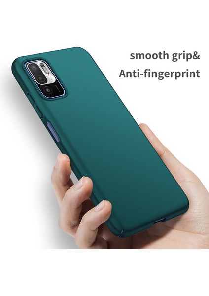 Xiaomi Redmi Için Note 10T 5g/not 10 5g/poco M3 Pro 4g/m3 Pro 5g Düz Renkli Pc Kapağı Anti-Drop Anti-Drop Telefon Kılıf Yeşili (Yurt Dışından) modelleri