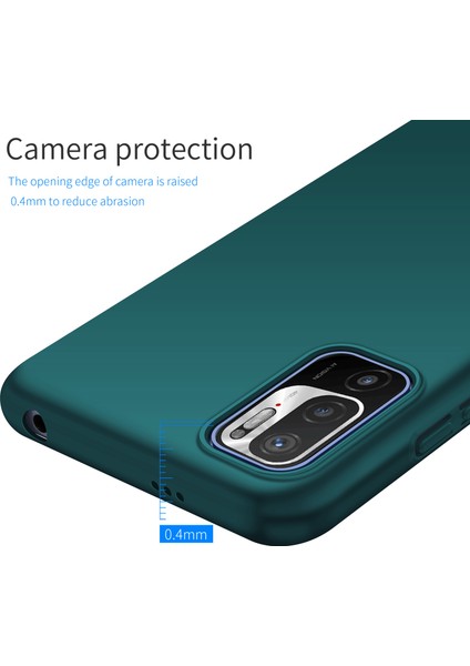 Xiaomi Redmi Için Note 10T 5g/not 10 5g/poco M3 Pro 4g/m3 Pro 5g Düz Renkli Pc Kapağı Anti-Drop Anti-Drop Telefon Kılıf Yeşili (Yurt Dışından) fırsatları
