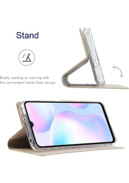 Deri Koruyucu Stand Kapağı Kart Tutucu ile Xiaomi Mi 11 Lite 4g/5g/11 Lite 5g Ne-Gold (Yurt Dışından)