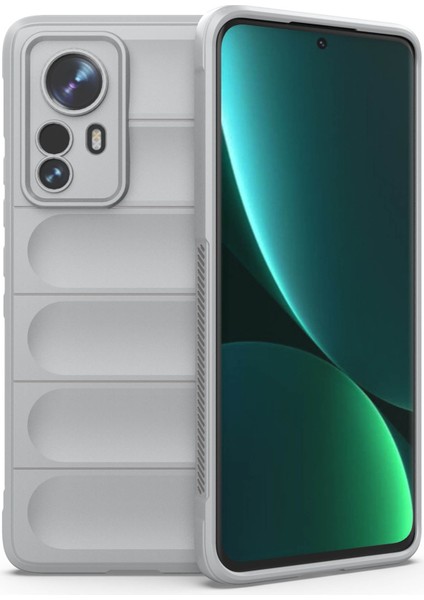 Xiaomi 12 Pro 5G/12S Pro 5g/12 Pro (Boyut) Için Şok Geçirmez Kasa 5g Fall Anti-Fall Rest Geri Kabuk Yumuşak Tpu Telefon Koruyucu Gri (Yurt Dışından)