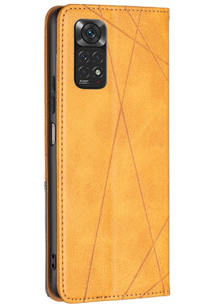 Xiaomi Için Redmi Note 11 4g (Qualcomm) Baskı Desen Ekleme Tasarım Kapağı Kart Yuvaları Damla Geçirmez Deri Cep Telefonu Kabuk-Sarı (Yurt Dışından) modelleri