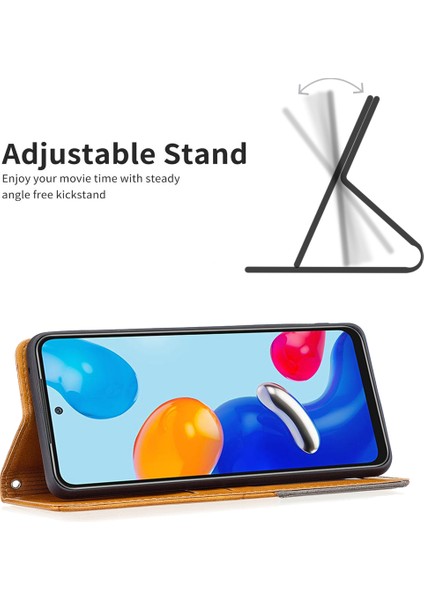 Xiaomi Için Redmi Note 11 4g (Qualcomm) Baskı Desen Ekleme Tasarım Kapağı Kart Yuvaları Damla Geçirmez Deri Cep Telefonu Kabuk-Sarı (Yurt Dışından) indirimleri