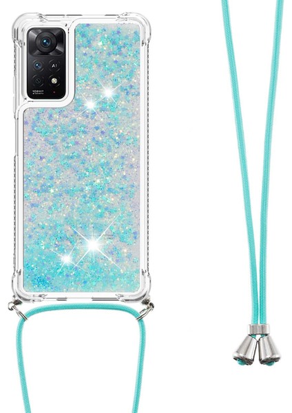 Xiaomi Redmi Için Note 12 Pro 4g/11 Pro 4g (Mediatek)/note 11 Pro 5g (Qualcomm) Glitter Quicksans Sıvı Tpu Koruyucu Kapak Telefon Kabuğu, Kordon Mavisi/pentagram (Yurt Dışından) modelleri