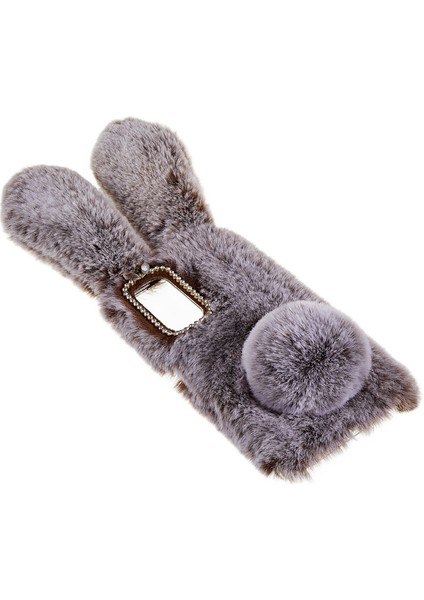 Xiaomi Redmi Için Note 11 4g (Qualcomm) Bulanık Kabarık Tavşan Kulak Kılıfı Yumuşak Peluş Esnek Tpu Rhinestone Dekor Geri Kapak Kılıfı (Yurt Dışından) fiyatları