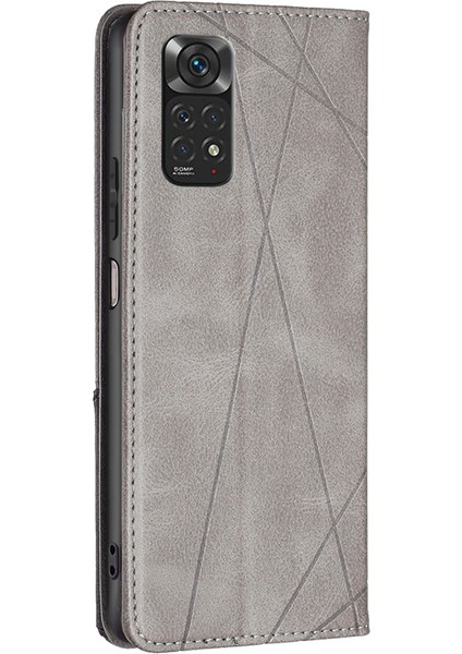 Xiaomi Için Redmi Note 11 4g (Qualcomm) Baskı Desen Ekleme Tasarım Kapağı Kart Yuvaları Damla Geçirmez Deri Cep Telefonu Kabuk Grey (Yurt Dışından) modelleri