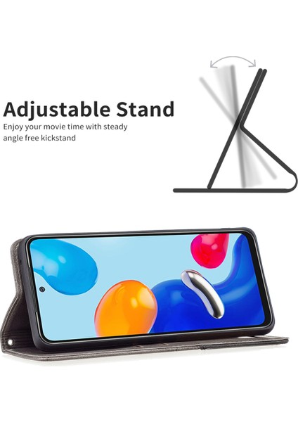 Xiaomi Için Redmi Note 11 4g (Qualcomm) Baskı Desen Ekleme Tasarım Kapağı Kart Yuvaları Damla Geçirmez Deri Cep Telefonu Kabuk Grey (Yurt Dışından) indirimleri