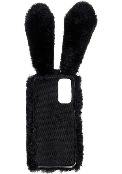 Xiaomi Redmi Için Note 11 4g (Qualcomm) Bulanık Kabarık Tavşan Kulak Kılıfı Yumuşak Peluş Esnek Tpu Rhinestone Dekor Arka Kapak Black (Yurt Dışından) indirimleri
