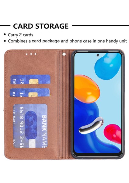 Xiaomi Için Redmi Note 11 4g (Qualcomm) Baskı Deseni Ekleme Tasarım Kapağı Kart Yuvaları Damla Geçirmez Deri Cep Telefonu Kablosu (Yurt Dışından) fırsatları