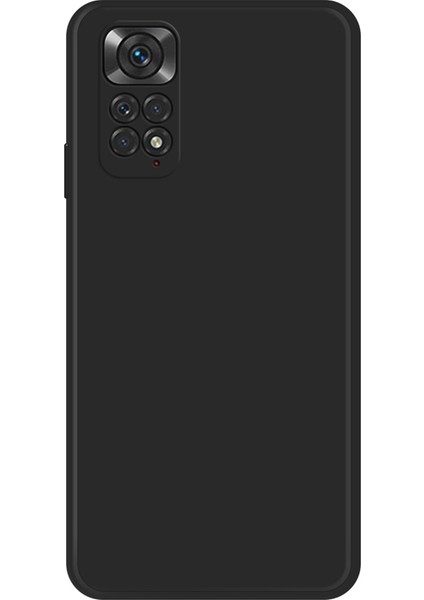 Xiaomi Redmi Için Kaymaz Kavrama Tpu Kasası Not 11 4g (Qualcomm)/not 11S 4g, Mikrofiber Astar Ka Düz Kenar Telefonu Arka Kapak-Siyah (Yurt Dışından)