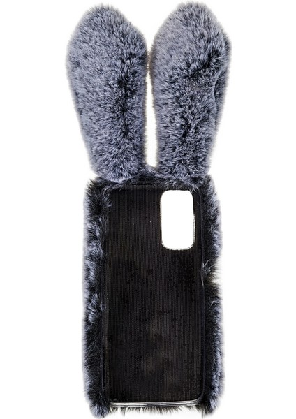 Xiaomi Redmi Için Note 11 4g (Qualcomm) Bulanık Kabarık Tavşan Kulak Kılıfı Yumuşak Peluş Esnek Tpu Rhinestone Dekor Geri Kapak Dark Gri (Yurt Dışından) indirimleri