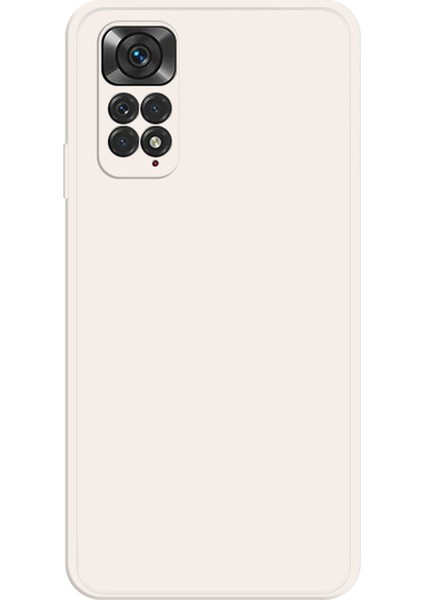 Xiaomi Redmi Için Kaymaz Kavrama Tpu Kasası Not 11 4g (Qualcomm)/not 11S 4g, Mikrofiber Astar Ka Düz Kenar Telefonu Geri Kapak-Beige (Yurt Dışından)
