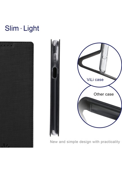 Xiaomi Redmi Için Note 12 Pro 4g/11 Pro 4g (Mediatek)/note 11 Pro 5g (Qualcomm) Pu Deri Anti -Drop Koruma Standı Kart Tutucu ile Telefon Kılıfı -Black (Yurt Dışından) indirimleri