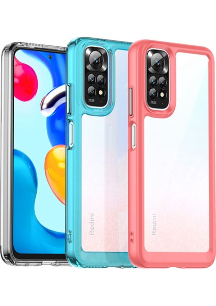 Xiaomi Redmi Için Note 11 4g (Qualcomm)/not 11S 4g Absorpsiyon Tpu+Akrilik Hibrit Kılıf, Bağımsız Pc Düğmeleri Koruyucu Telefon Kapak Tespit Ediyor (Yurt Dışından)