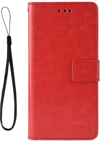Çılgın At Derisi Cüzdan Stand Deri Kabuk Xiaomi Redmi Için Kayış (Yurt Dışından)