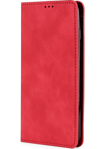 Xiaomi Redmi Için Note 12 Pro 4g/11 Pro 4g (Mediatek)/note 11 Pro 5g (Qualcomm) Cilt Touch Pu Deri Flip Telefon Kılıfı Folio Kart Yuva Kitabı Standı Kapak-Kırmızı (Yurt Dışından) fiyatları