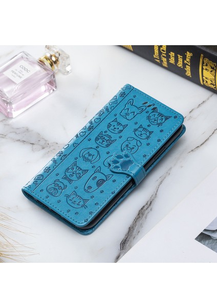 Baskı Kedi Köpek Desen Tasarımı Manyetik Deri Stand Kılıfı Xiaomi Redmi Note 10 5g/poco M3 Pro 5g/poco M3 Pro 4g-Blue (Yurt Dışından) fiyatları