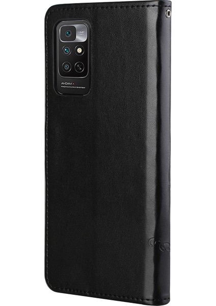 Xiaomi Için Redmi Note 11 4g (Qualcomm)/redmi Note 11S 4g Kelebek Çiçek Baskılı Pu Deri Cüzdan Kılıf Stand Standı Manyetik Kapatma Şok Geçirmez Telefon Kapağı Kayışlı Siyah (Yurt Dışından) indirimleri