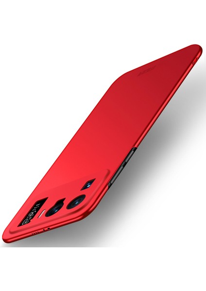 Shield Slim Fuzlu Sert Pc Kılıfı Xiaomi Mi 11 Ultra-Kırmızı (Yurt Dışından)