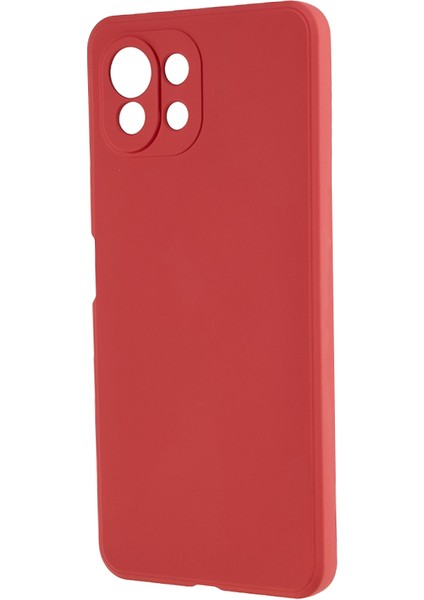 Xiaomi 11 Lite 5g Ne/mı 11 Lite 5g/4g Telefon Kılıfı Yumuşak Fiber Astar Ka Tpu Cep Telefonu Kapak Hawthorn Kırmızı (Yurt Dışından) modelleri