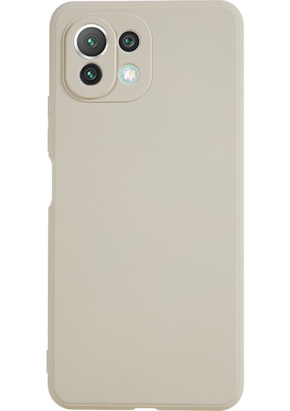 Xiaomi 11 Lite 5g Ne/mı 11 Lite 5g/4g Telefon Kılıfı Yumuşak Fiber Astar Ka Tpu Cep Telefonu Kapak-Beyaz (Yurt Dışından)