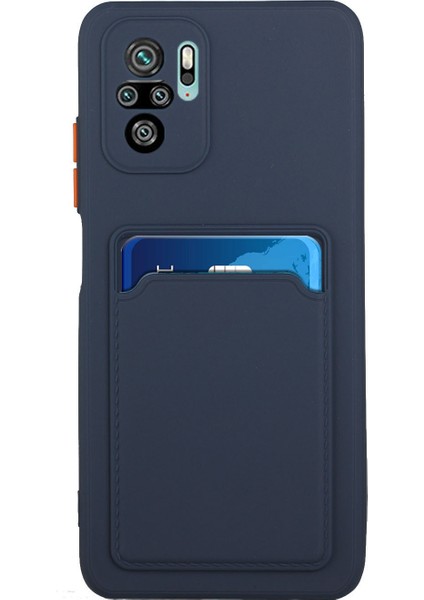 Xiaomi Redmi Için Kart Yuvalı Yumuşak Tpu Telefon Kılıfı Kapak Not 10 4g/redmi Not 10S/POCO M5S 4g-Dark Mavi (Yurt Dışından) fiyatları