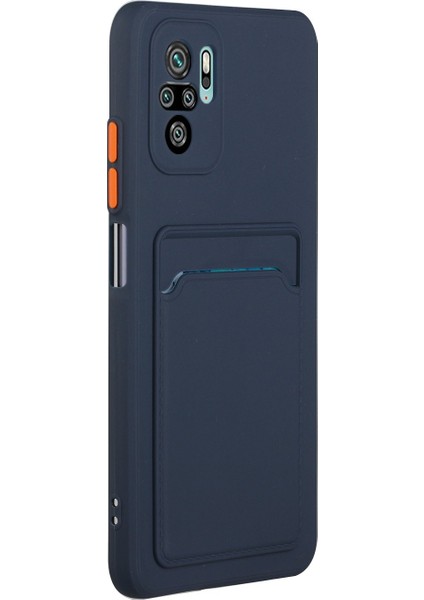 Xiaomi Redmi Için Kart Yuvalı Yumuşak Tpu Telefon Kılıfı Kapak Not 10 4g/redmi Not 10S/POCO M5S 4g-Dark Mavi (Yurt Dışından) modelleri