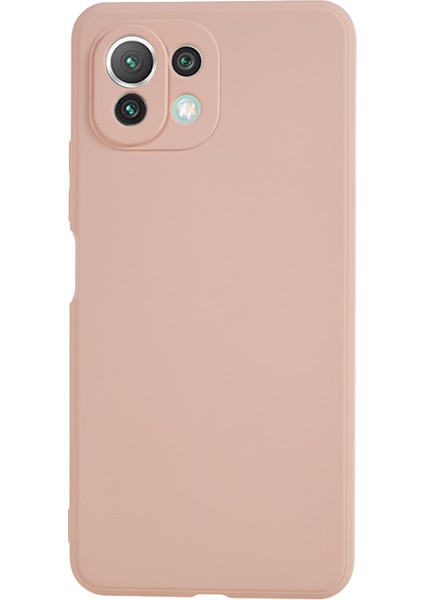 Xiaomi 11 Lite 5g Ne/mı 11 Lite 5g/4g Telefon Kılıfı Yumuşak Fiber Astar Ka Tpu Cep Telefonu Kapak Pembe (Yurt Dışından)