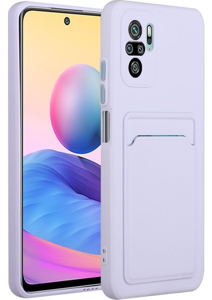 Xiaomi Redmi Için Kart Yuvası ile Yumuşak Tpu Telefon Kılıfı Kapak Not 10 4g/redmi Not 10S/POCO M5S 4g-I-Light Mor (Yurt Dışından)