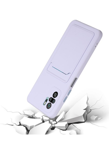 Xiaomi Redmi Için Kart Yuvası ile Yumuşak Tpu Telefon Kılıfı Kapak Not 10 4g/redmi Not 10S/POCO M5S 4g-I-Light Mor (Yurt Dışından) indirimleri