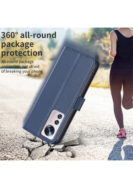 Xiaomi 12 5G/12X 5G/12S 5g Için 5g Anti-Dut Pu Deri Deri Cüzdan Stand Kılıfı Iç Tpu Kapak-Mavi (Yurt Dışından) indirimleri