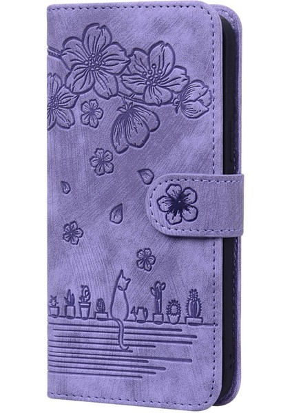 Xiaomi 12 5G/12X 5G/12S Için 5g Kiraz Çiçeği Kedi Baskılı Cüzdan Stili Deri Ayarlanabilir Stand Tasarım Cep Telefon Kılıfı Strap-Murple (Yurt Dışından) fiyatları
