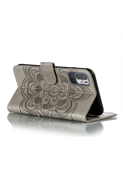 Xiaomi Redmi Için Mandala Çiçek Deseni Stand Deri Kılıf Not 10 5g/poco M3 Pro 5g/4g-Gre (Yurt Dışından)