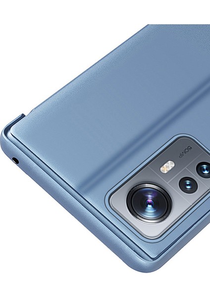 Xiaomi 12 5G/12X 5G/12S Için 5g Ayna Tasarım Penceresi Koruyucu Flip Kapak Elektraplat Kaplama Pu Deri Deri Şok Geçirmez Kılıf Purple (Yurt Dışından) fırsatları