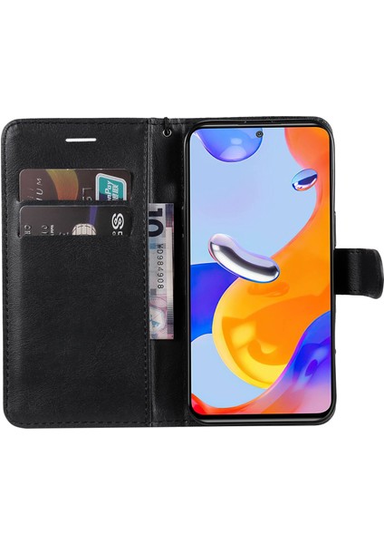 Xiaomi Redmi Için Note 12 Pro 4g/11 Pro 4g (Mediatek)/note 11 Pro 5g (Qualcomm) Pu Deri Cüzdan Kılıfı Stand Stand Fonksiyon Manyetik Toka Folio Folio Kapak (Yurt Dışından) fiyatları