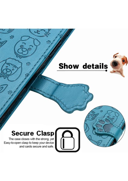 Cat Dog Baskı Deri Stand Kılıfı Cüzdan Tasarım Telefon Kapağı Xiaomi Mi 11 Lite 4g /5g /11 Lite 5g Ne-Blue (Yurt Dışından) fırsatları