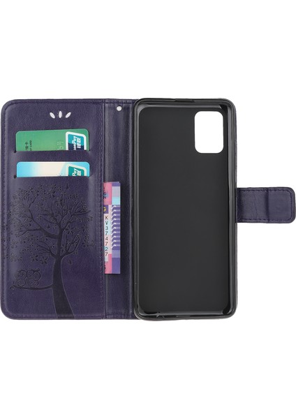 Baykuş Desen Baskı Tasarımı Deri Cüzdan Xiaomi Poco M5S 4g/redmı Not 10 4g/not 10S 4g-Dark Mavi (Yurt Dışından) indirimleri