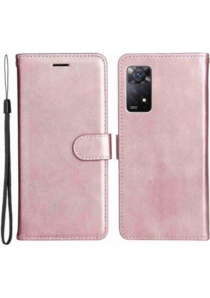 Xiaomi Redmi Için Note 12 Pro 4g/11 Pro 4g (Mediatek)/note 11 Pro 5g (Qualcomm) Pu Deri Cüzdan Kılıf Stand Stand Stand Fonksiyon Manyetik Toka Folio Folio Kapağı (Yurt Dışından)