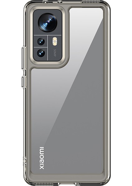 Xiaomi 12 Pro 5G/12S Pro 5g/12 Pro (Boyut) 5g Bağımsız Pc Düğmeleri Telefon Kılıfı Tpu+Akrilik Hibrit Koruyucu Kapak Teslim Gri (Yurt Dışından)